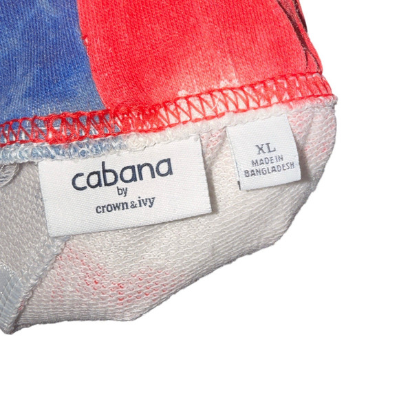 Cabana Crown & Ivy Sz XL Pull On Shorts American Flag Patriotic 4th of July - Picture 2 of 7